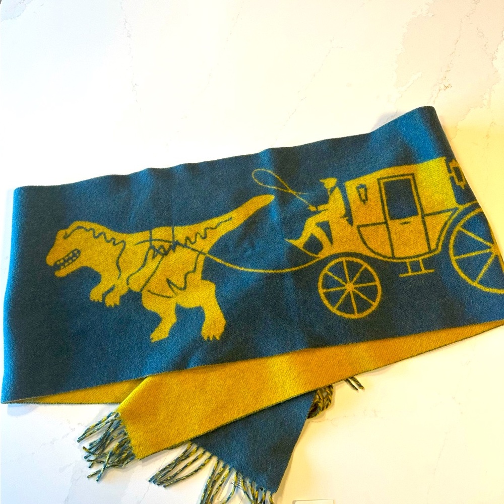 Coach Rex Cashmere Scarf with tags